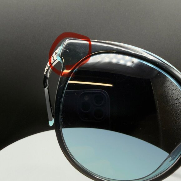 Tiffany & Co TF 4175B 8285/9S Black Cat Eye Sunglasses Blue Lens 55 19 140 READ main image 10